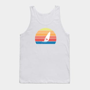 Retro Sun Windsurfer Tank Top